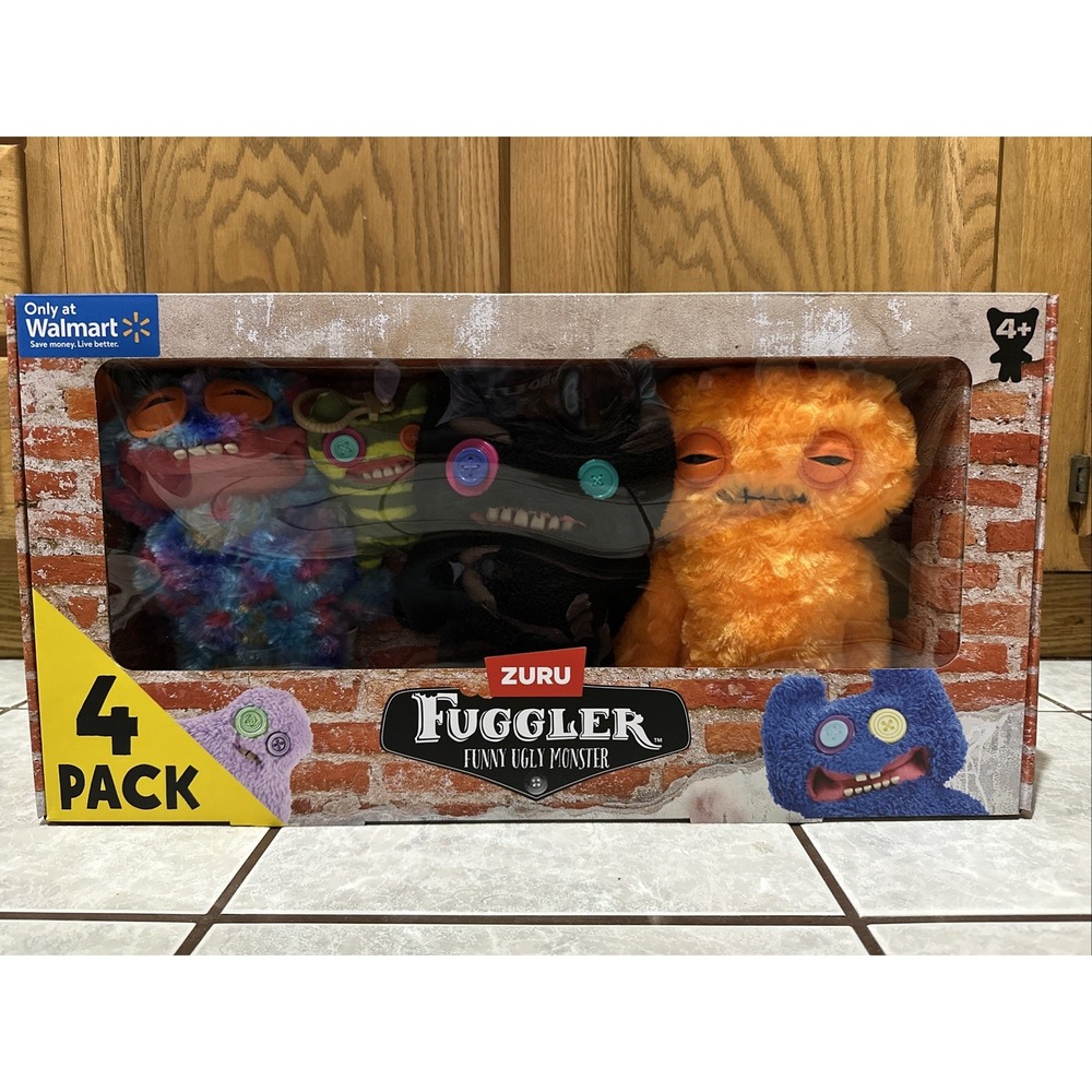 2025 Walmart Exclusive Fuggler Monster 4 Pack Set. Variant 1